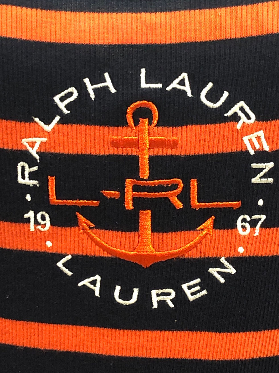 縮圖：Lauren By Ralph Lauren Tank Red Blue Ribbed Small 