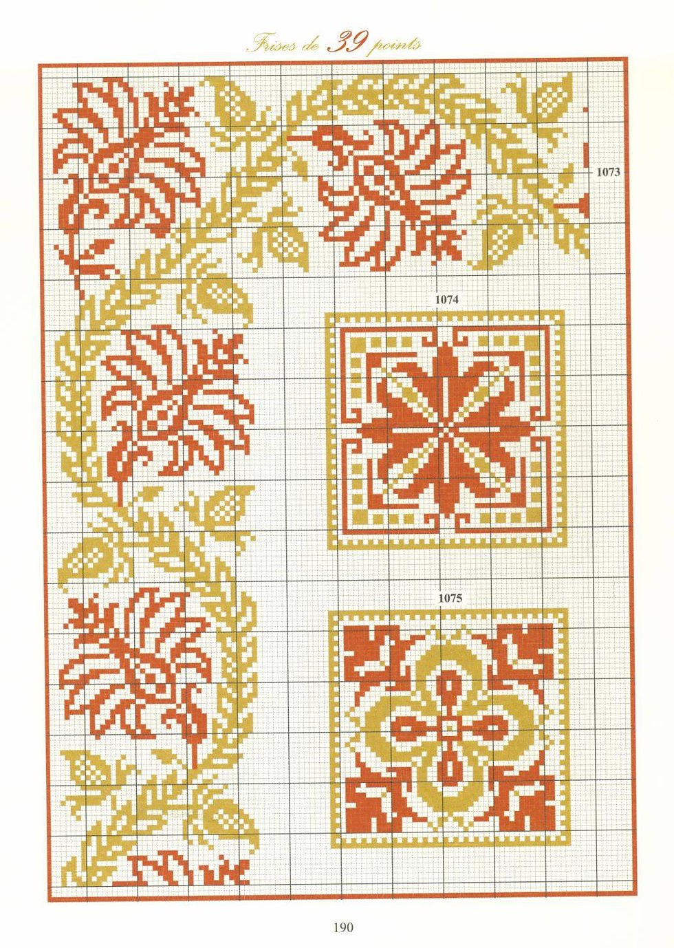 Вышивка крестом. Орнаменты. Repertoire des frises.