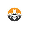 Bee logo images illustration design
