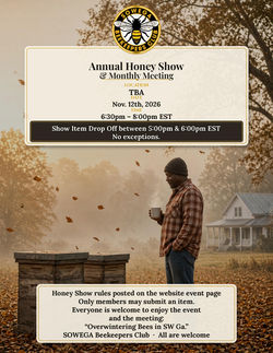 2026 NOVEMBER HONEY SHOW FLIER
