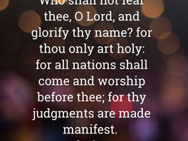 Thus Saith The Lord God of Isreal!