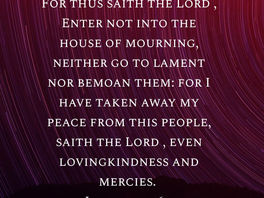 Thus Saith The Lord God Of Isreal!