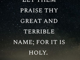 Thus Saith The Lord God Of Isreal!