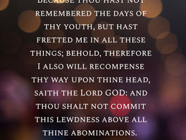 Thus Saith The God Of Isreal!