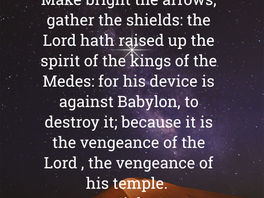 Thus Saith The Lord God Of Isreal!