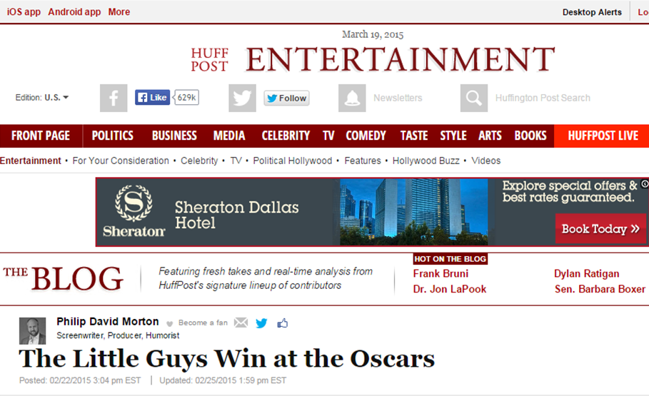Oscars Write-Up