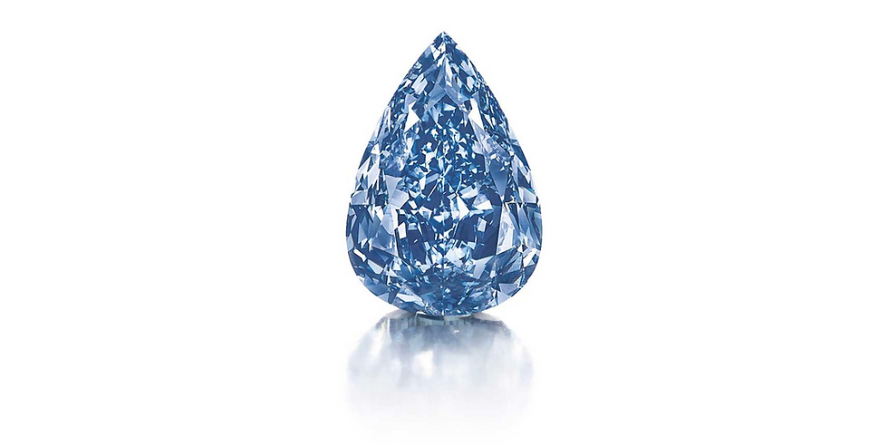 Le diamant Winston Blue de 13,22 carats vendu à 23,8 millions de dollars par Christie's en 2014 - Violland diamantaire