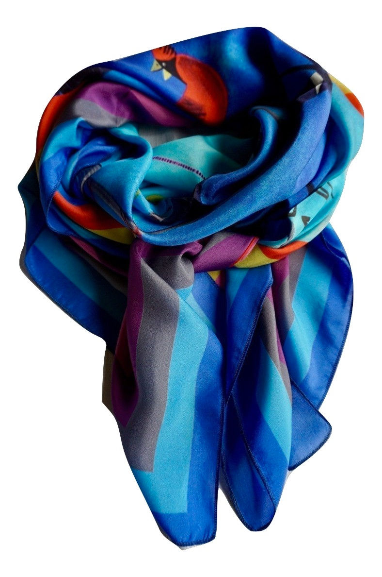 Foulard Birds on a Wire