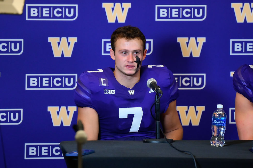 Huskies quarterback Will Rogers