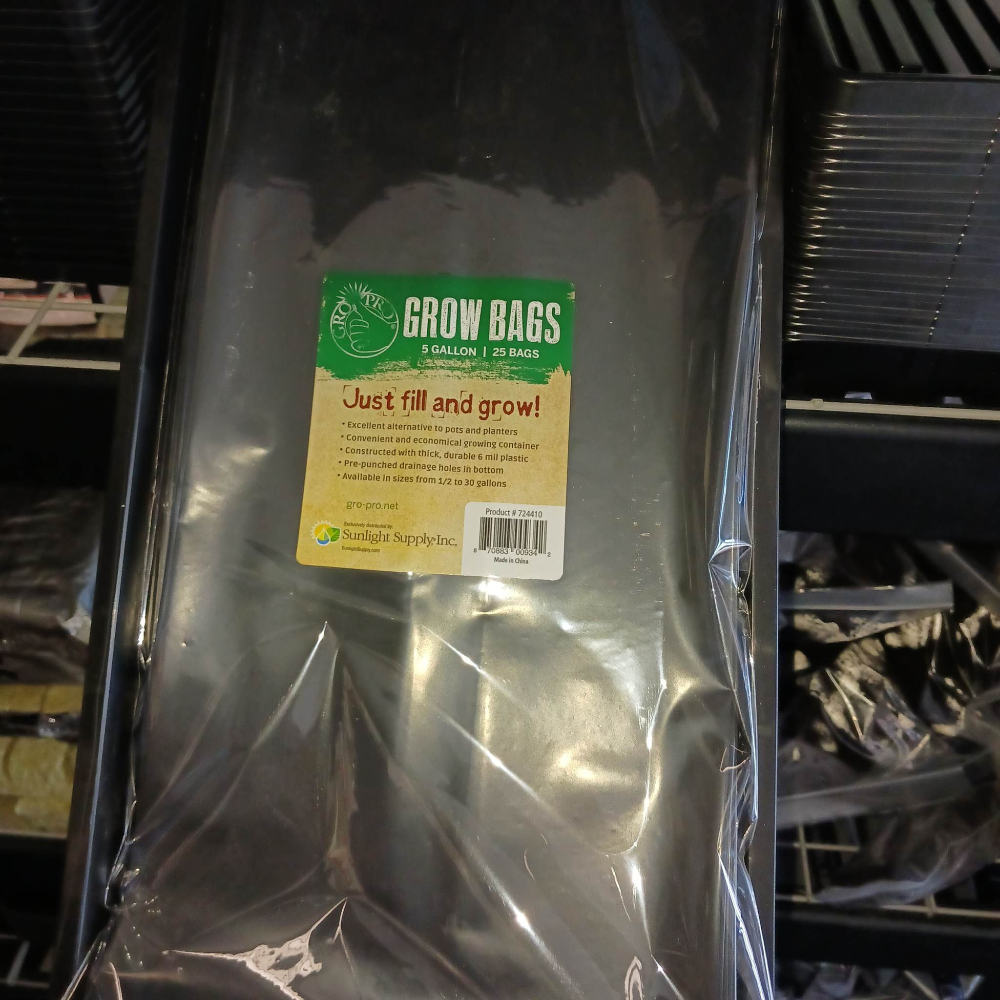 25 pack Grow Bags weed marijuana hydro hydroponics buy store green house california