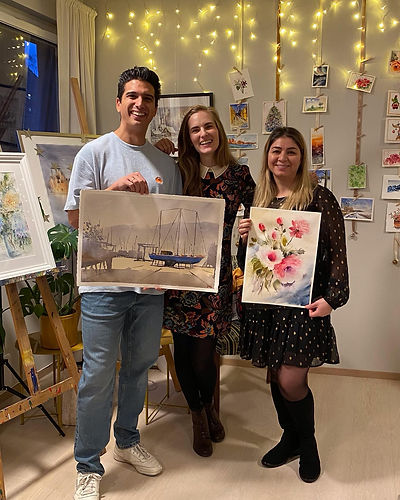 Familie og venner arrangement-Akvarell