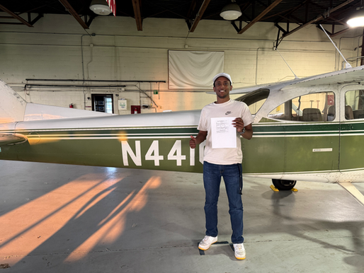 Congratulations to Gez for earning his Private Pilot License.
