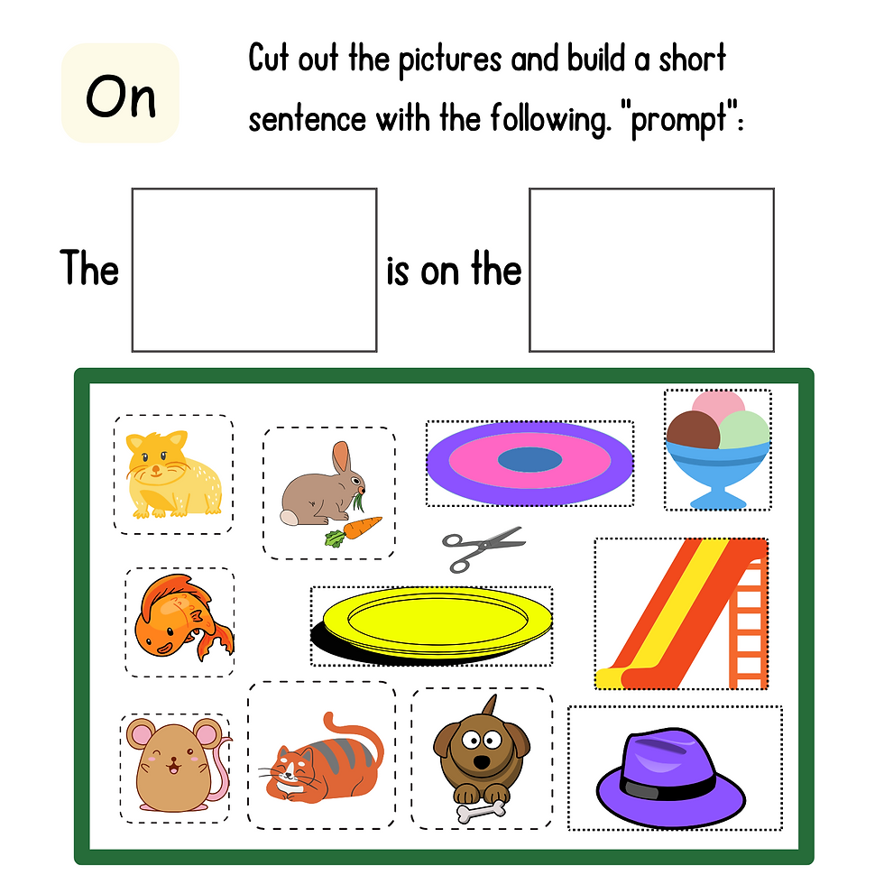 Thumbnail: Spatial Concept/ Preposition: ON