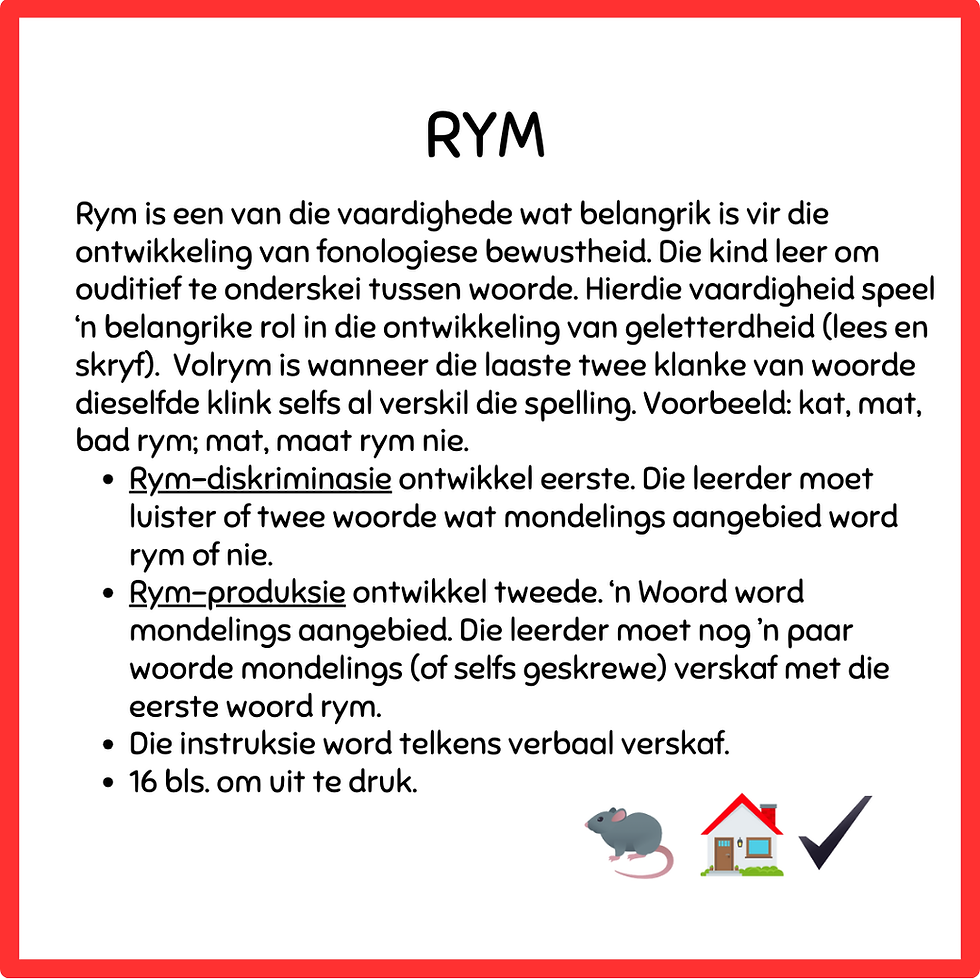 Thumbnail: Fonologiese Bewusmaking: Rym