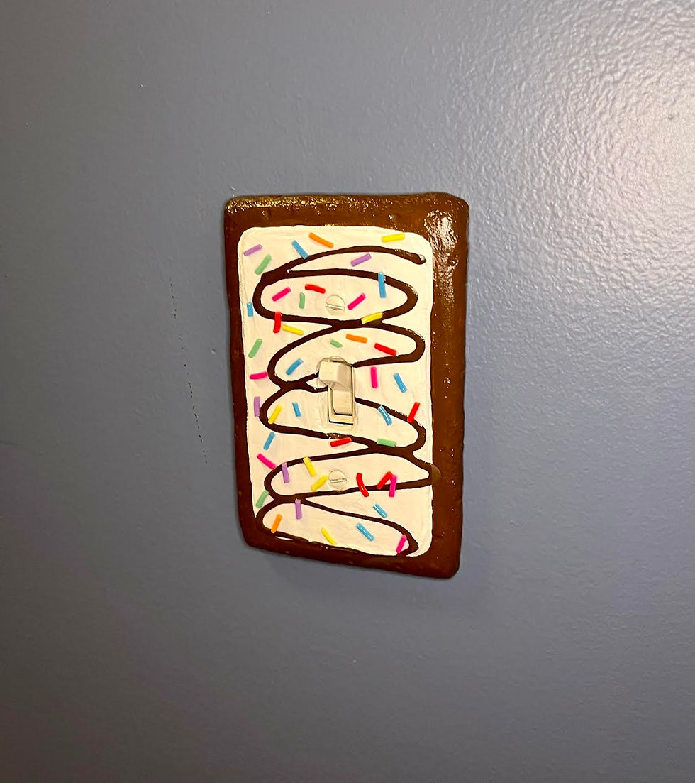 Thumbnail: toaster pastry light switch/outlet switch (various flavor options)