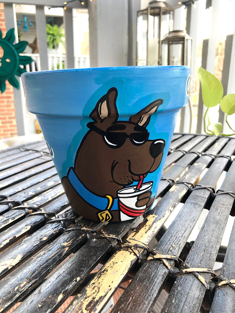 Thumbnail: summer time scoob 5.9" planter