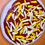 Thumbnail: extra cheese pizza clay on canvas 6"