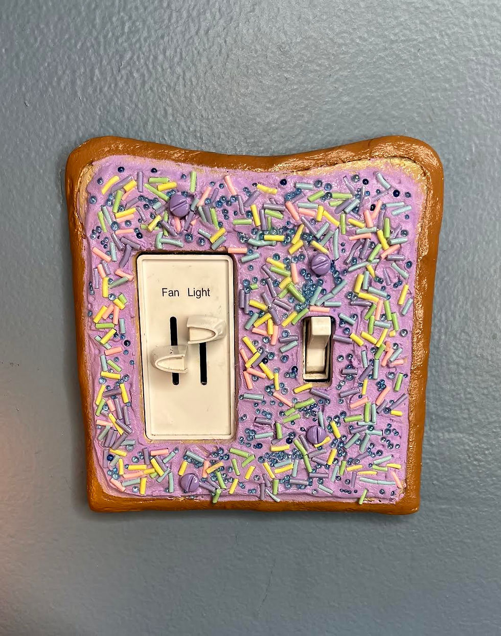 Thumbnail: fairy bread switch cover (purple or yellow)