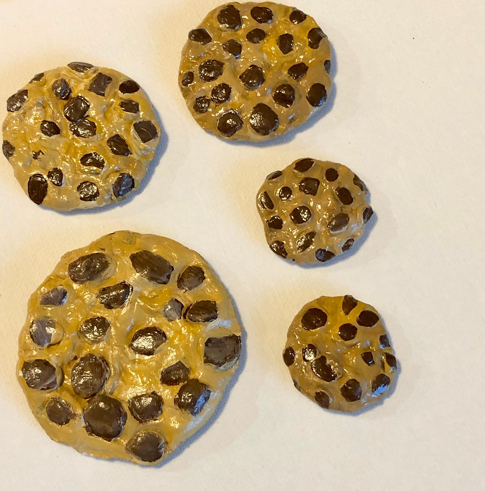 Thumbnail: chocolate chip cookie magnet (set of 5)
