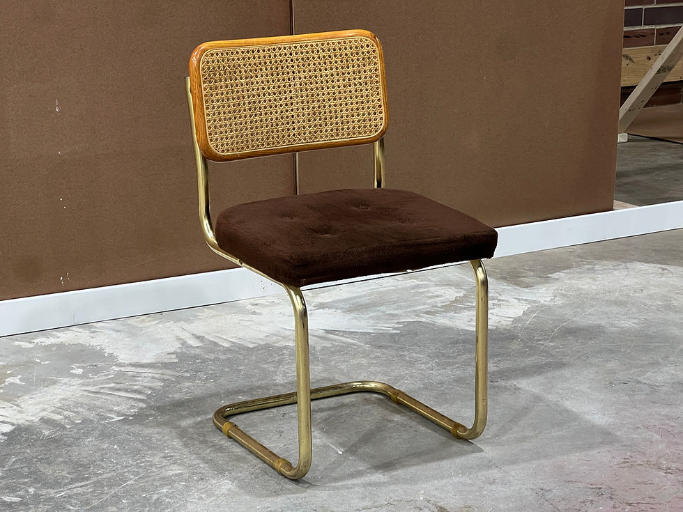 Thumbnail: Set of 4 Cesca-Style Cane Back Cantilever Chairs