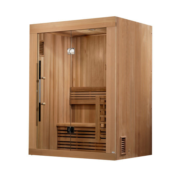 Thumbnail: Golden Designs "Sundsvall Edition" 2 Person Traditional Sauna - Canadian Red Ced