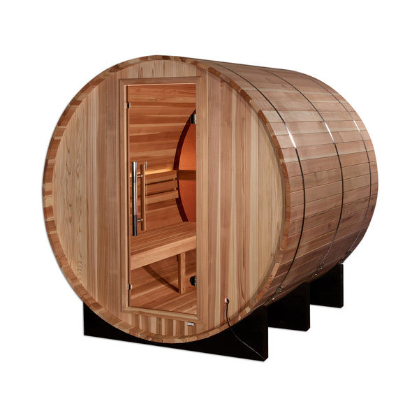 Thumbnail: Golden Designs "Zurich" 4 Person Barrel with Bronze Privacy View - Traditional S