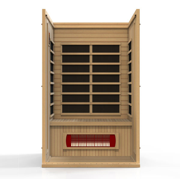 Thumbnail: Maxxus "Serenity" Dual Tech 2 person Low EMF FAR Infrared Sauna Canadian Hemlock