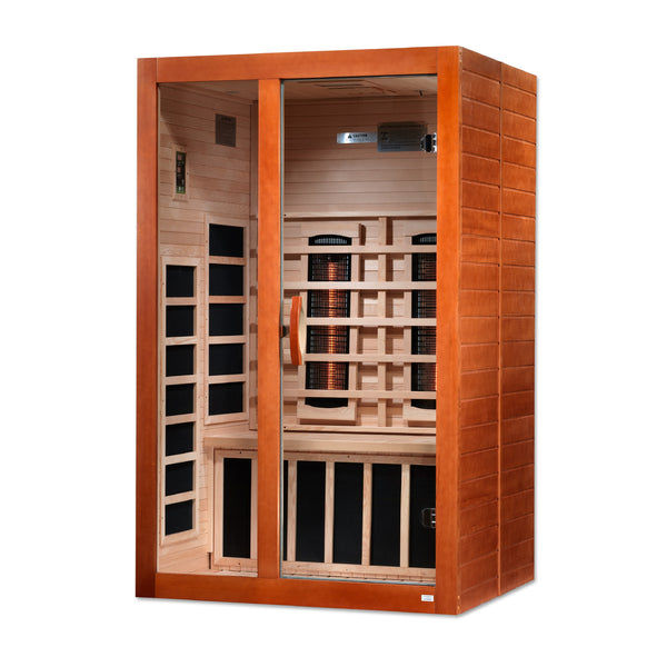 Thumbnail: ***New 2023 Model*** Santiago 2 Person Full Spectrum Infrared Sauna - Canadian H