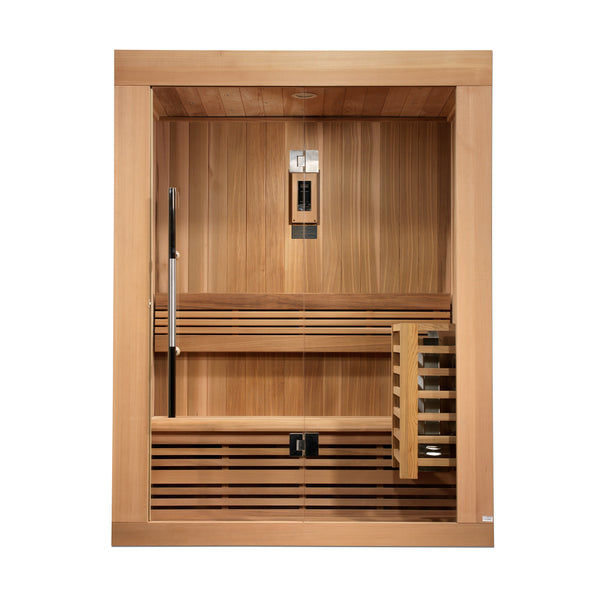 Thumbnail: Golden Designs "Sundsvall Edition" 2 Person Traditional Sauna - Canadian Red Ced