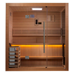 Thumbnail: Golden Designs "Forssa Edition" 3-4 Person Traditional Sauna (GDI-7203-01) - Can
