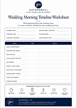 Wedding venue tour worksheet for comparing ceremony and reception venues