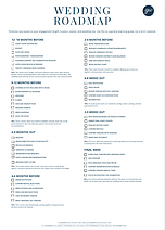 DIY wedding roadmap checklist for couples planning their own wedding