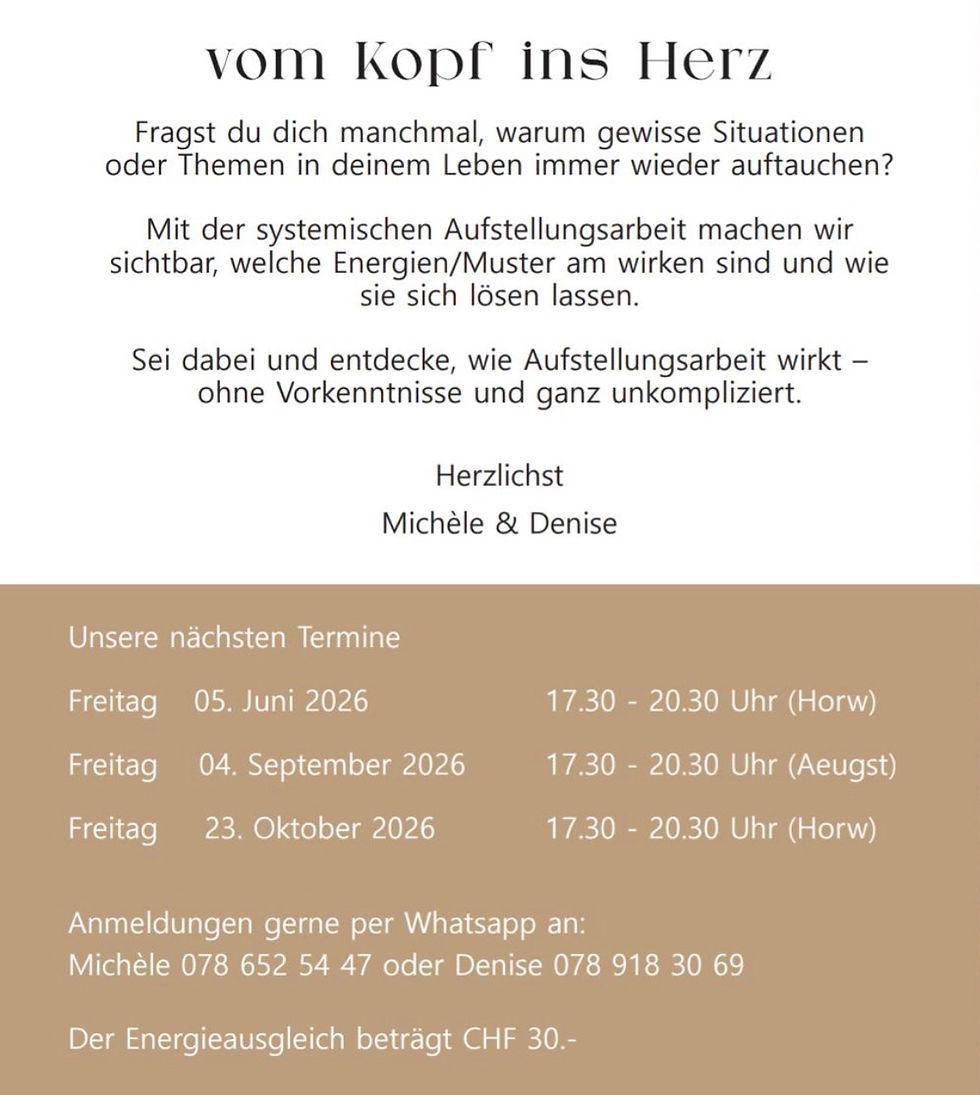Systemischer Aufstellungsabend