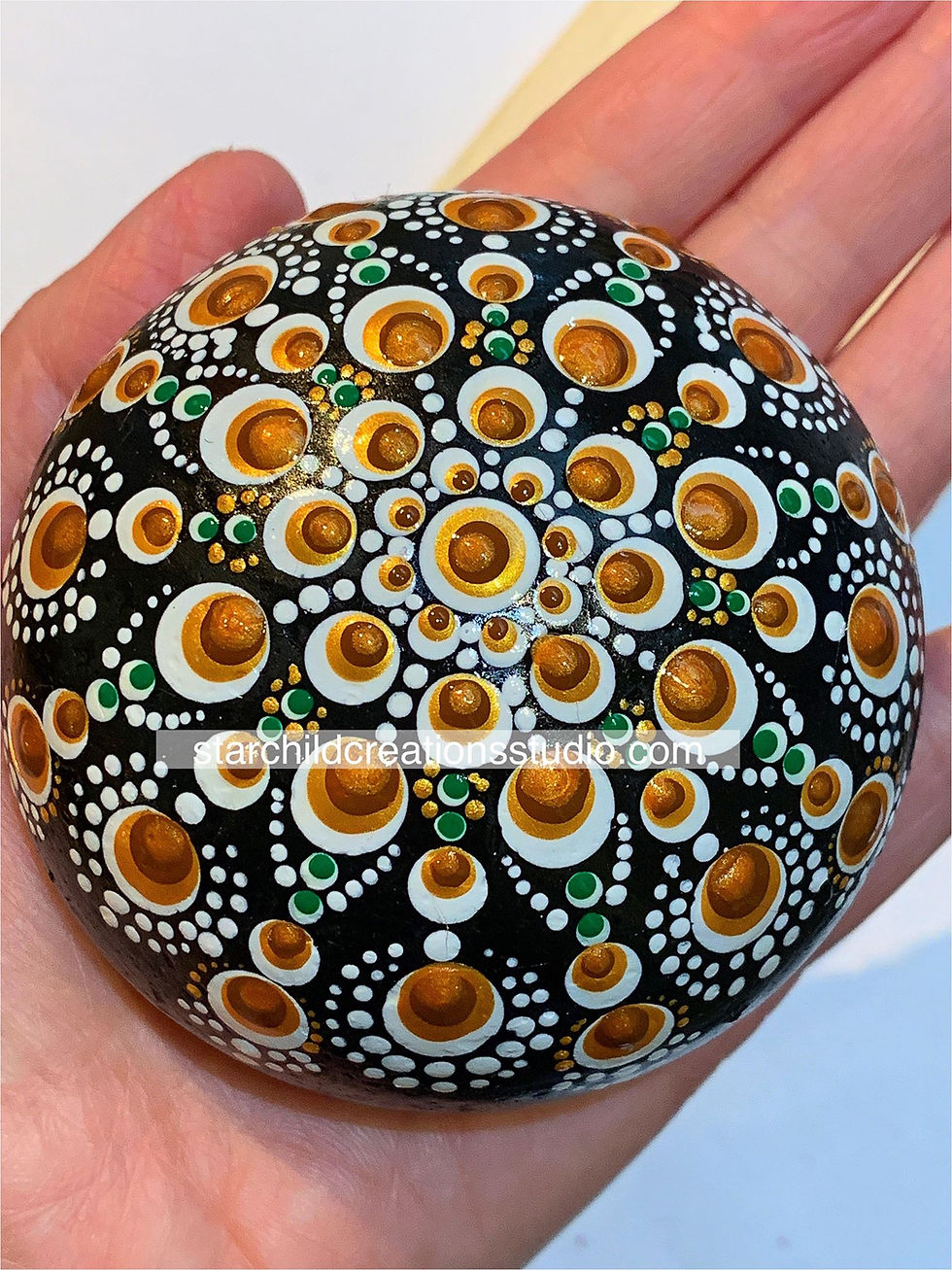 Thumbnail: 3D Mandala Stone - Metallics Medley