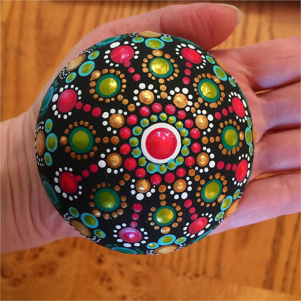 Thumbnail: 3D Mandala Stone - Holiday Joy