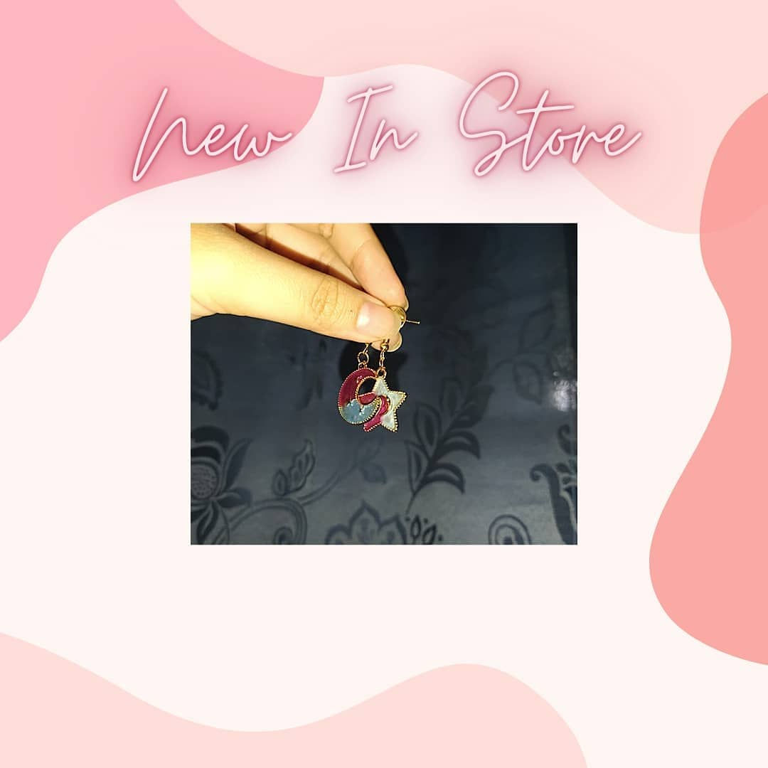 Moon and star earrings