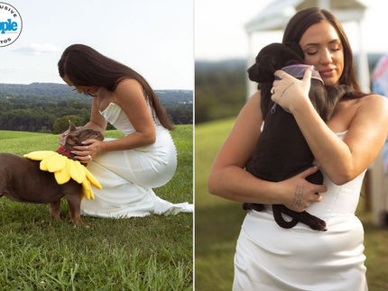 Bride and Groom Surprise Wedding Guests with Adorable Rescue Puppies to Encourage Adoption