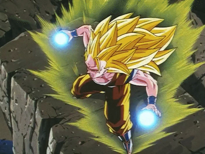 DBZ EP 267 Son Goku SSJ3 VS Bootenks gif