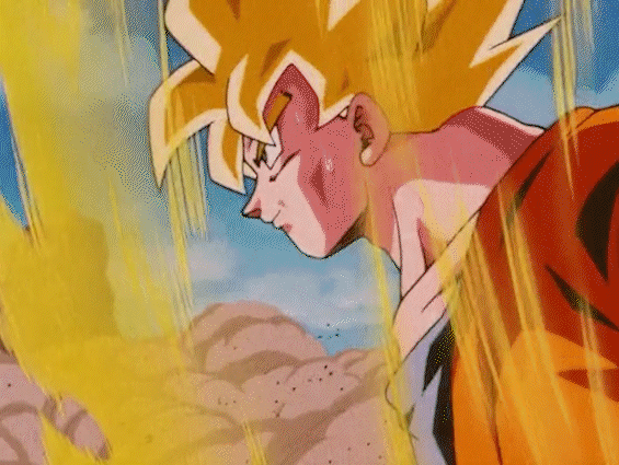 DBZ EP 127 Son Goku SSJ Last Scene gif