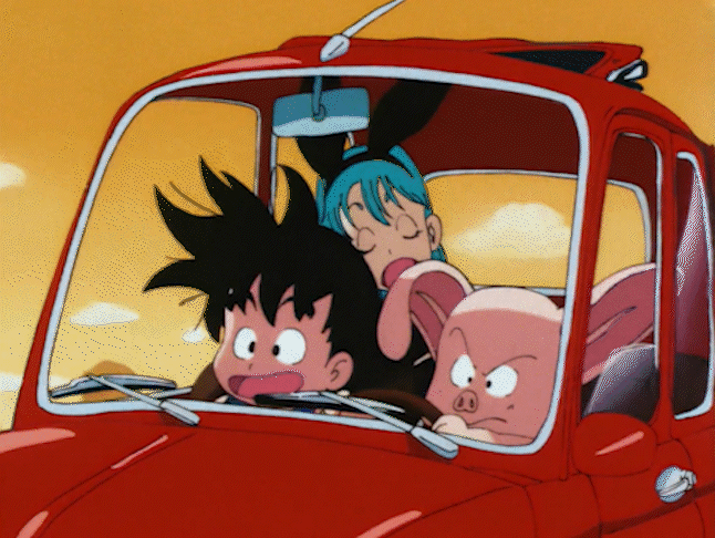 Dragon Ball EP 6 Goku Bulma & Oolong gif