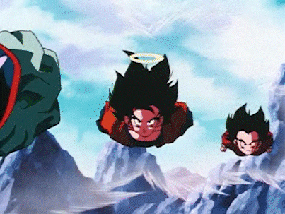 DBZ EP 220 Dragon Team Flying gif