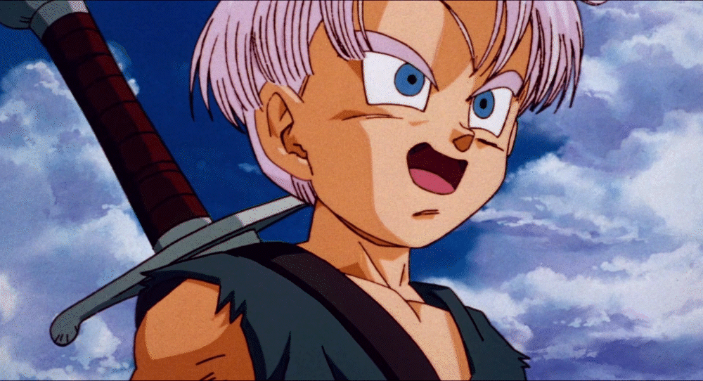 DBZ Movie 13 Trunks Final Scene gif