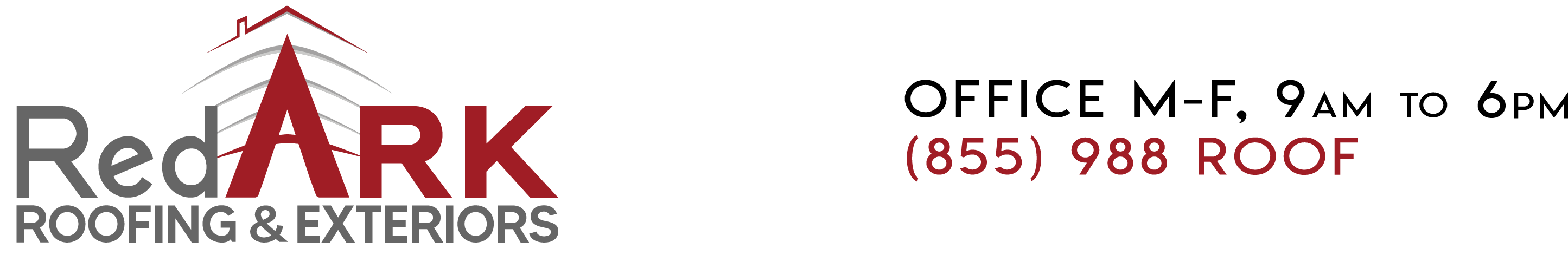 Red ARK Roofing & Exteriors logo