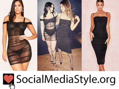 Ariel Winter and Sarah Hyland’s ruched black dresses