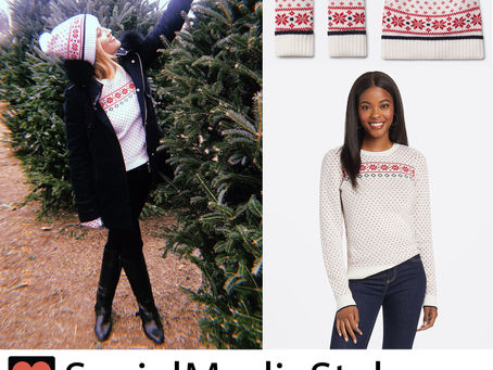 Reese Witherspoon’s Draper James fair isle sweater, hat, and mittens