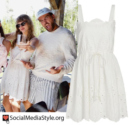 Taylor Swift's white eyelet dress