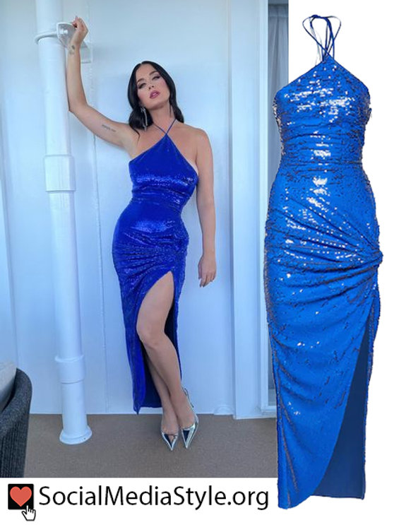 Bodycon Dress New Look Blue Glitter Dress ZARA WOMAN NWT FW21 HALTER NECK  BLUE FITTED SEQUIN