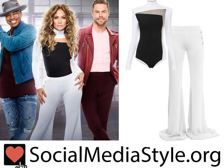 Jennifer Lopez's black and white outfit from World of Dance