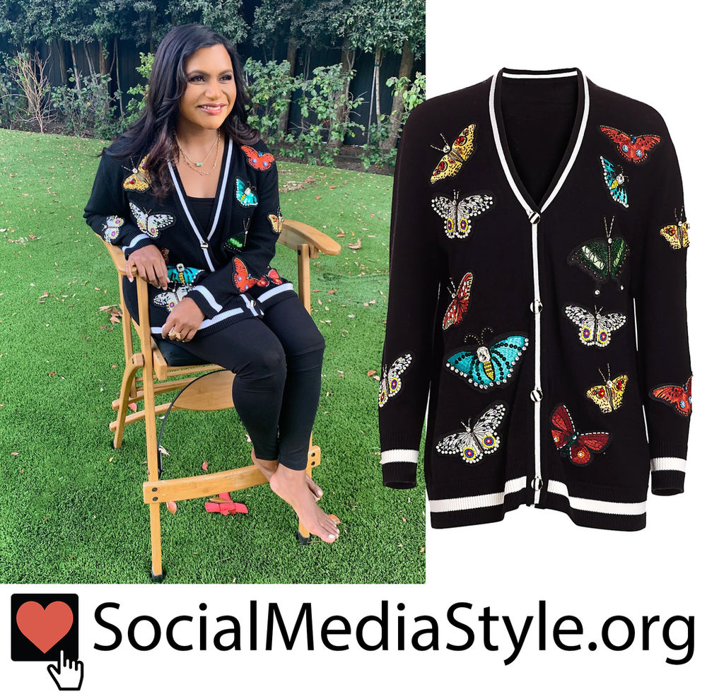 butterfly embroidered cardigan