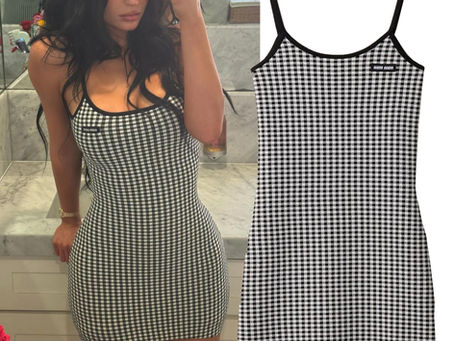Kylie Jenner's gingham mini dress